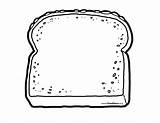 Slice Of Bread Coloring Pages sketch template