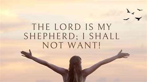 i shall not want the lord is my shepherd - PardissDaisy