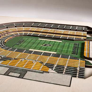 Purdue Boilermakers 3D Stadium Wall Art