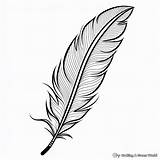 Feather Coloring Pages  Free & Printable sketch template