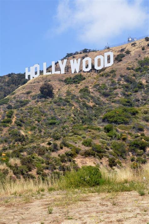 Famous Hollywood Sign in Los Angeles, California Editorial Photo ...