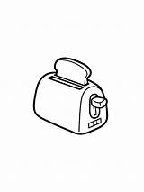 Toaster coloring pages sketch template