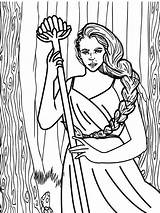 Artemis Coloring Pages  Free Printable For Kids sketch template