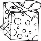 Gift Coloring Page  Home sketch template