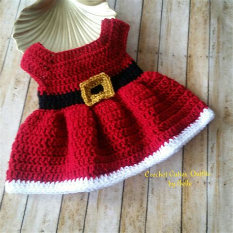 Crochet Baby Dress Pattern Christmas Crochet Pattern Newborn - Etsy