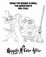 Coloring Page Of Happily N Ever After  Nation sketch template
