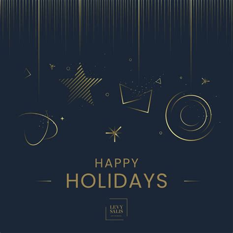 Happy Holidays and a brilliant New Year – Levy Salis