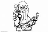 Graffiti Coloring Pages Black And White  Free Printable sketch template