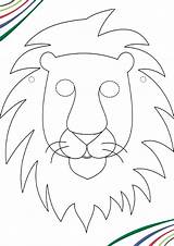 Lion Mask Coloring Template Download Printable PDF  Templateroller sketch template