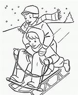 Printable Winter Coloring Pages sketch template