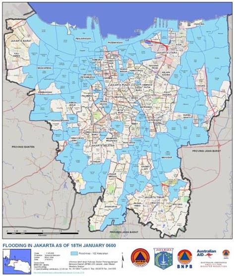 Jakarta Map Flood (Official Reference BPBD DKI Jakarta) 2013 | Download Scientific Diagram