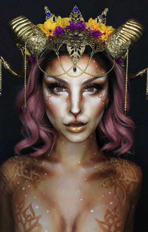 Pin by Doosan’s Dashboard on MAKE-UP Magic | Halloween makeup, Faun makeup, Halloween makeup diy