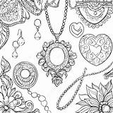 Jewelry Coloring Page 13430 10554 sketch template