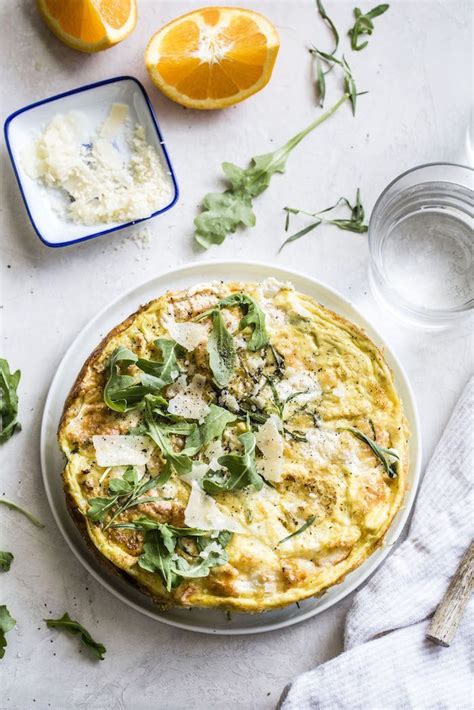 Roasted Cauliflower Crustless Quiche with tarragon and burrata cheese | thealmondeater.com ...