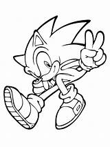 Free Classic Sonic Coloring Pages Download  sketch template