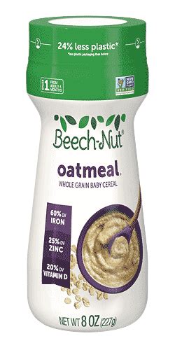 Beech-Nut® Oatmeal Baby Cereal Canister - For 4 Months+