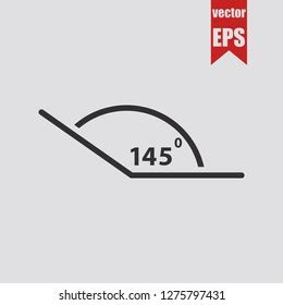 Angle 135 Degrees Iconvector Illustration Stock Vector (Royalty Free) 1245902593 | Shutterstock