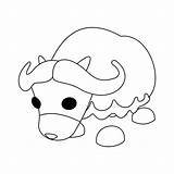 Adopt Me Musk Ox Coloring Page And Tracing  Drawing Gallery sketch template