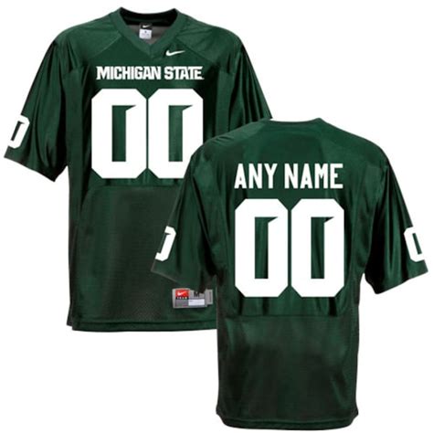 Nike Michigan State Spartans Custom Football Jersey- Green | Official ...