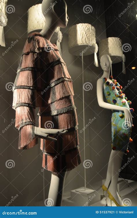 Window Display at Bergdorf Goodman in NYC. Editorial Photo - Image of ...