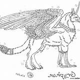 Griffin Coloring Pages Sketch By sugarpoultry  Free Printable sketch template