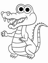 Little Alligator Coloring Page  Free Printable Pages For Kids sketch template