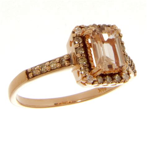 LeVian Morganite & Chocolate Diamond Ring – Chicago Pawners and Jewelers