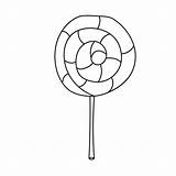 Simple coloring Page Line Art Black And White lollipop Coloring Book  sketch template