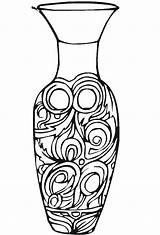 A Vase Coloring Page  Free Printable Pages For Kids sketch template