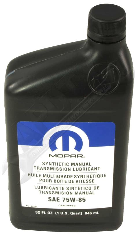 OEM Mopar 4874459 Gear Lube Synthetic Manual Transmission Fluid SAE ...