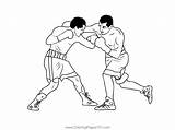 Boxing 1 Coloring Page For Kids  Free Printable Pages sketch template