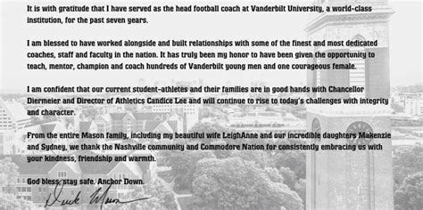 Vanderbilt has parted ways with Derek Mason - Footballscoop