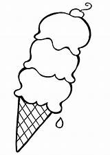 Ice Cream Cone Coloring Page & Coloring Book sketch template