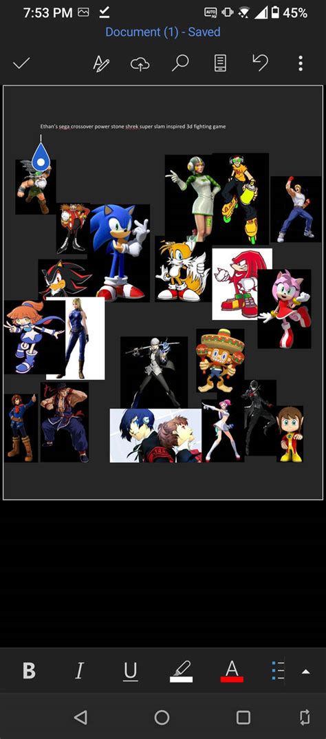 My version of a 3d sega crossover fighting game by kkhyaef on DeviantArt