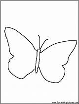 Butterfly Outline Coloring Page1 sketch template