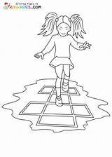 Hopscotch Coloring Pages Printable For Free Download sketch template