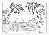 Landscape Coloring Pages Printable sketch template