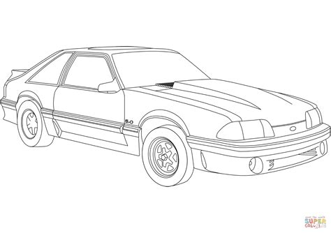 Ford Mustang coloring page | Free Printable Coloring Pages