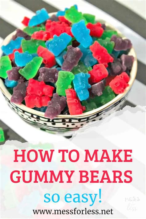 Gummy Bears Recipe - Mess for Less