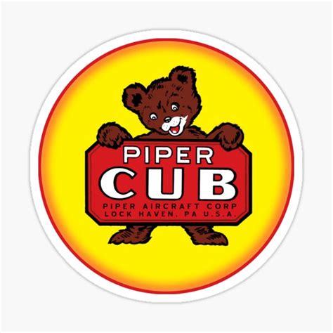 Piper Cub Stickers | Redbubble