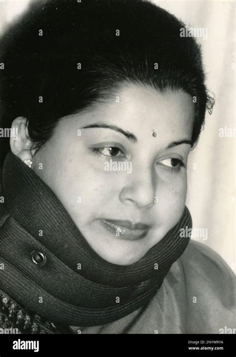 Indian politician Jayalalitha, former film star, India 1989 Stock Photo ...