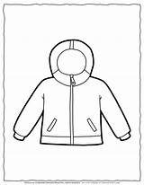 Clothes Coloring Page  Winter Coat Planerium Pages sketch template