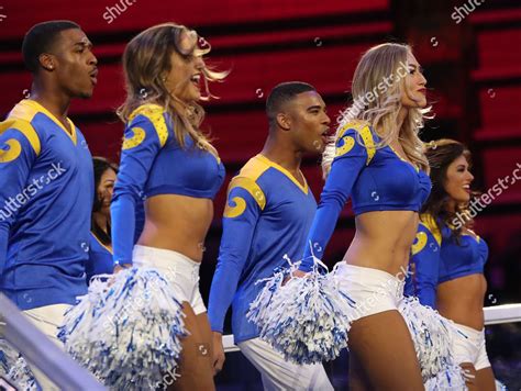 Los Angeles Rams Cheerleaders Including Two Editorial Stock Photo ...