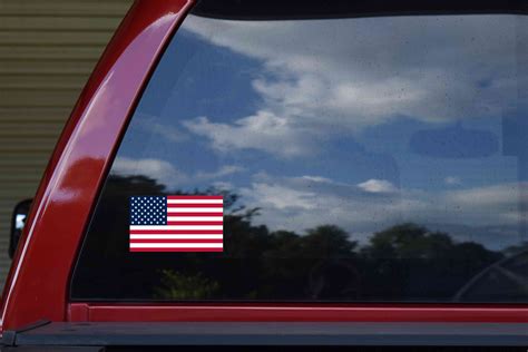 5in x 3in American Flag Sticker Vinyl Bumper Decal US Vehicle Stickers | StickerTalk®