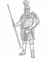 Free Coloring Pages Ancient Warriors sketch template