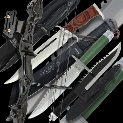 Rambo knife replica collection : r/Overkillers