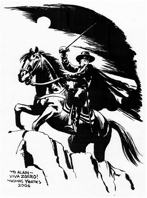 Zorro Sketches & drawings by Thomas Yeates