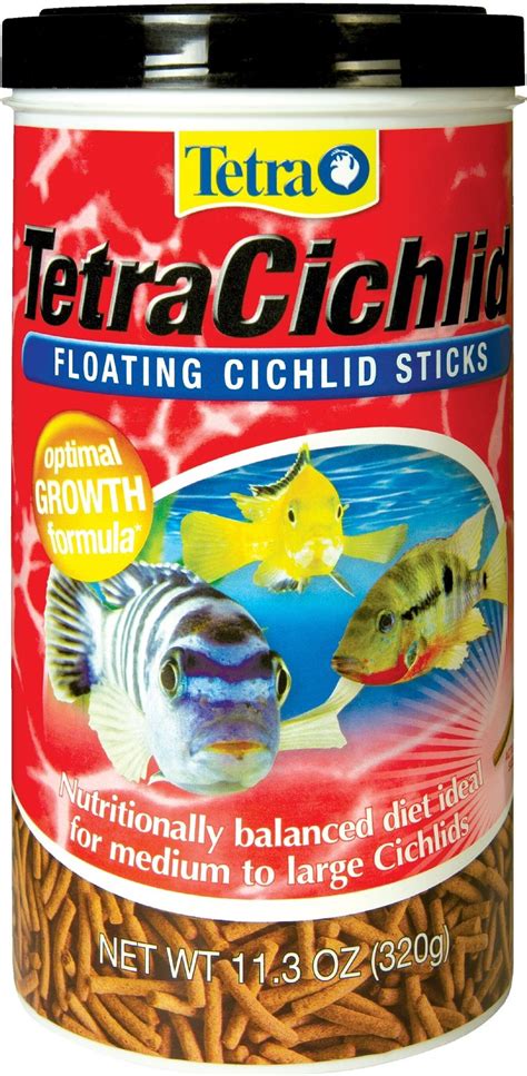 TETRA Cichlid Floating Cichlid Sticks Fish Food, 11.30-oz jar - Chewy.com