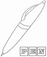 Pen Coloring Pages To Print  Free Printable sketch template