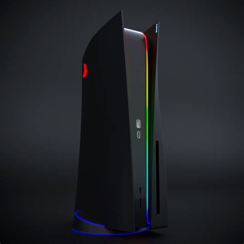 Tried to make an RGB Black version of the PS5 (3d) : r/gaming